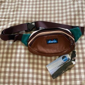 KAVU Tan and Cream Waist Pack